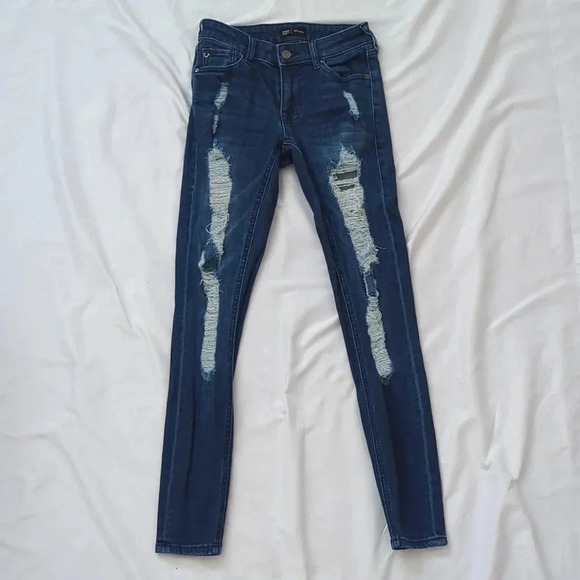 True Religion Jennie Mid Rise Curvy Skinny Jean, Color Dark Indigo Size 24 - Picture 1 of 15